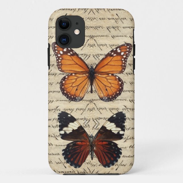 Schmetterlinge Case-Mate iPhone Hülle (Rückseite)