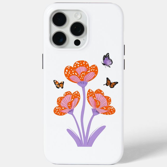 Schmetterlinge Case-Mate iPhone Hülle (Rückseite)