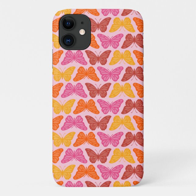 Schmetterlinge Case-Mate iPhone Hülle (Rückseite)