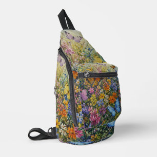 Schmetterlinge des Paradieses – Eine farbenfrohe W Crossbody Bag
