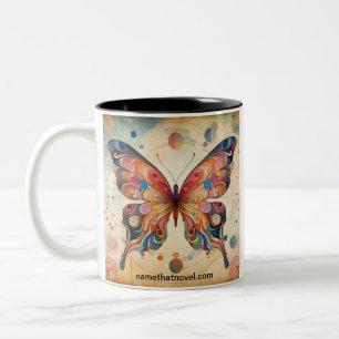 Schmetterlinge, die die neuartige Kaffee-Tasse nen Zweifarbige Tasse