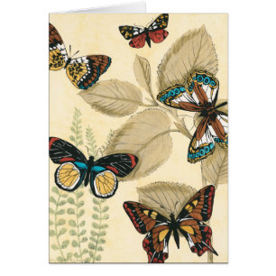 Schmetterlinge, die über Blätter gleiten