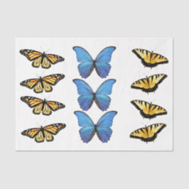Schmetterlinge - entpacktes Gewebepapier Seidenpapier
