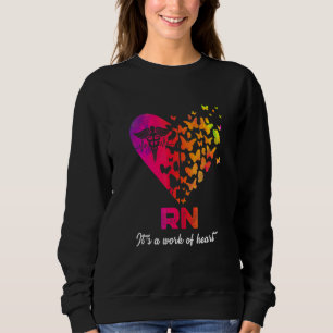 Schmetterlinge ernähren sich von ihrer Herzarbeit Sweatshirt