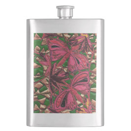 Schmetterlinge Flachmann