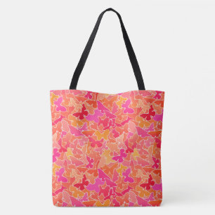 Schmetterlinge, Fuchsienrosa und Korallenorange
