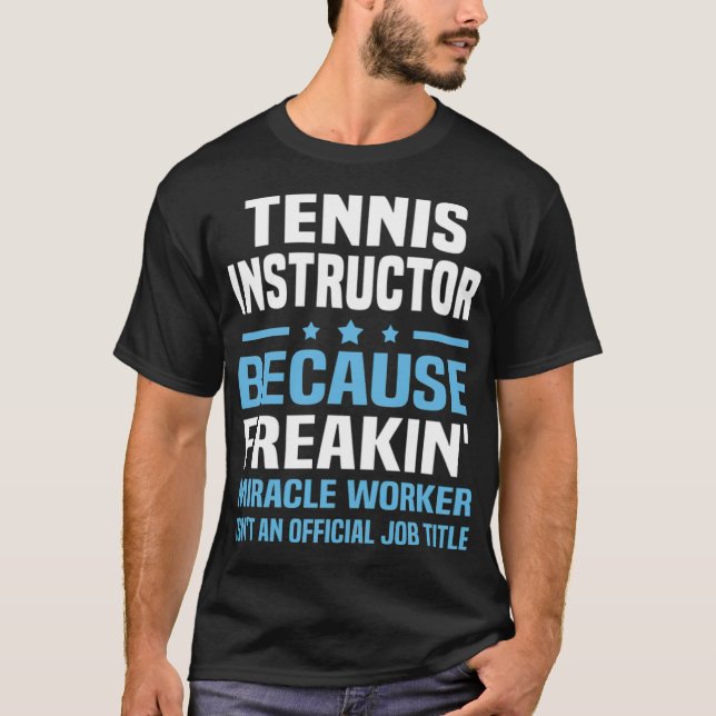 Schmetterlinge für den Tennislehrer T-Shirt (Vorderseite)