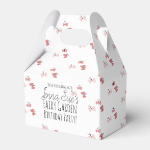 Schmetterlinge Garten Geburtstag Pink Geschenkschachtel