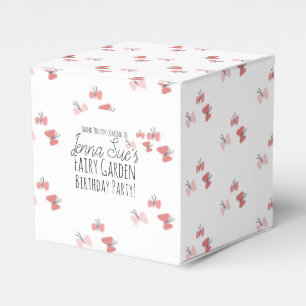 Schmetterlinge Garten Geburtstag Pink  Geschenkschachtel