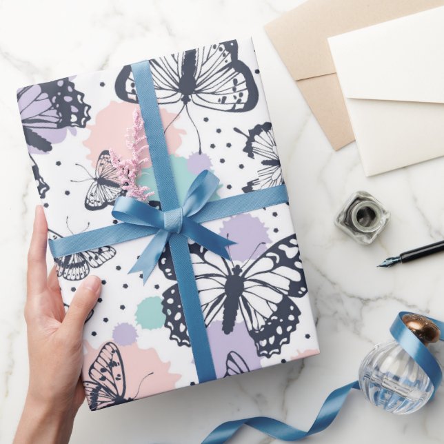 Schmetterlinge Geschenkpapier (Schenken)