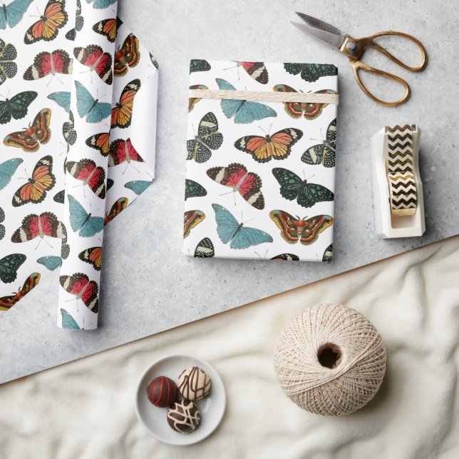 Schmetterlinge Geschenkpapier (Kunsthandwerk)