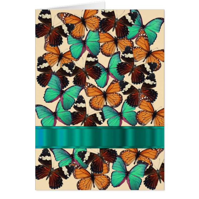 Schmetterlinge, grün und orange (Vorne)