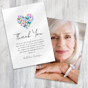 Schmetterlinge Herzinfarkt Foto Beileid Beerdigung Dankeskarte