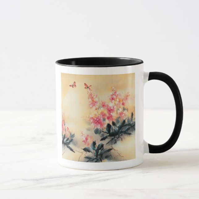Schmetterlinge im Frühjahr Tasse (Rechts)