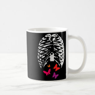 Schmetterlinge im Halloween-Magen Kaffeetasse