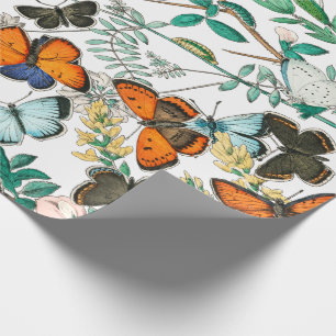 SCHMETTERLINGE IN DER NATUR GESCHENKPAPIER