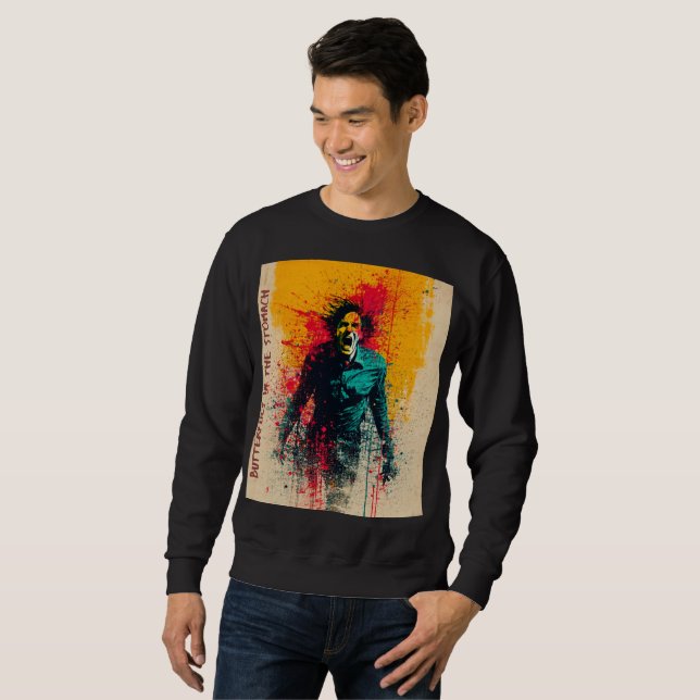 Schmetterlinge in der Stomach - Limited Edition (3 Sweatshirt (Vorne ganz)