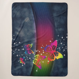 Schmetterlinge in Regenbogen Sherpadecke