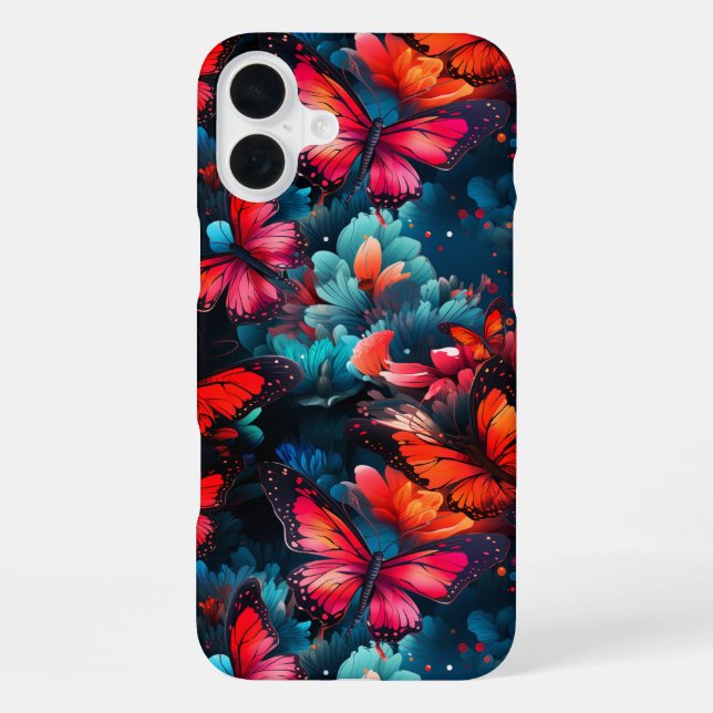 Schmetterlinge iPhone Hülle (Rückseite)