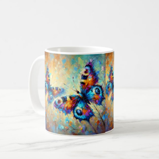 Schmetterlinge Kaffeetasse (Vorderseite Links)