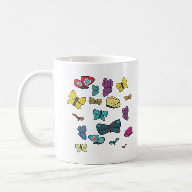 Schmetterlinge Kaffeetasse (Links)