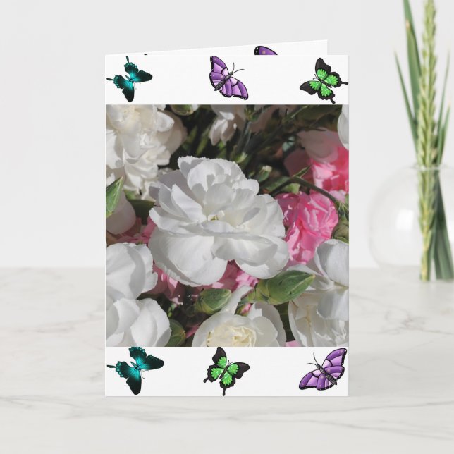 Schmetterlinge Karte (Vorderseite)