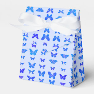 Schmetterlinge, kobaltblau, hellblauer Hintergrund Geschenkschachtel