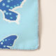 Schmetterlinge, Kobaltblau, hellblauer Hintergrund Schal (Detail)