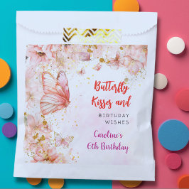 Schmetterlinge küssen und Geburtstagswünsche Geschenktütchen