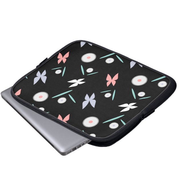 Schmetterlinge Laptopschutzhülle (Vorne Knopf)