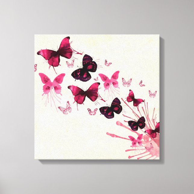 Schmetterlinge Leinwanddruck (Vorderseite)