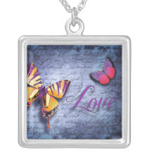 Schmetterlinge Liebe blau