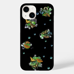 Schmetterlinge mit Blätter Raindrops Stars und Per Case-Mate iPhone 14 Hülle
