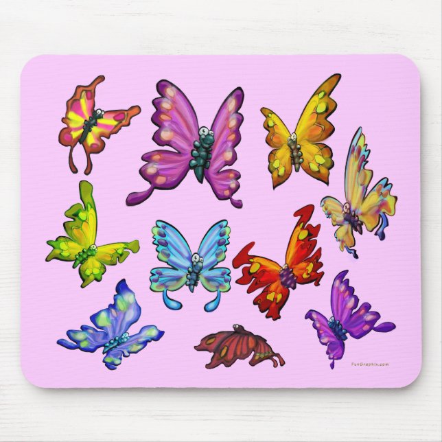 Schmetterlinge Mousepad (Vorne)