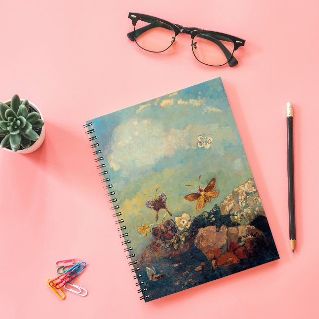 Schmetterlinge | Odilon Redon Notizblock (Von Creator hochgeladen)