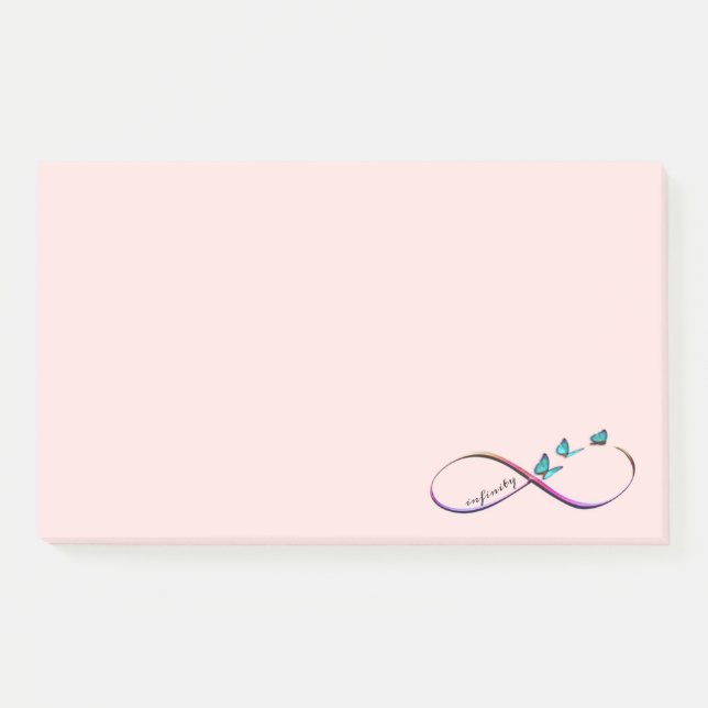 Schmetterlinge Post-it Klebezettel (Vorderseite)