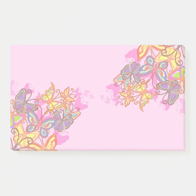 Schmetterlinge Post it Notes Post-it Klebezettel (Vorderseite)