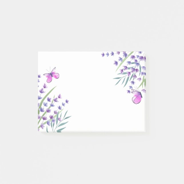 Schmetterlinge Post it Notes Post-it Klebezettel (Vorderseite)