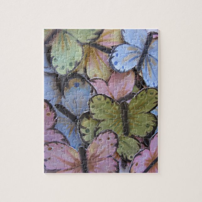 Schmetterlinge Puzzle mit Geschenkbox (Vertikal)