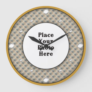 Schmetterlinge rahmen Ihr Foto an der Wand Große Wanduhr