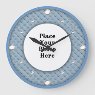 Schmetterlinge rahmen Ihr Foto an der Wand Große Wanduhr