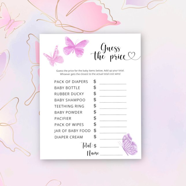 Schmetterlinge - Rate den Preis! Spiel (Von Creator hochgeladen)