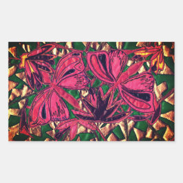 Schmetterlinge Rechteckiger Aufkleber