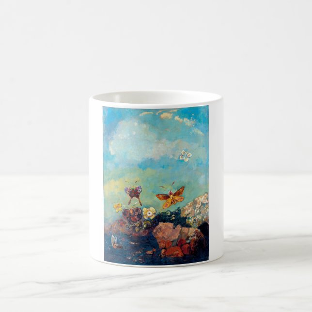 Schmetterlinge, Redon Kaffeetasse (Mittel)