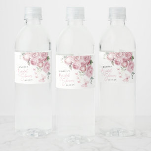 Schmetterlinge Rosa Brautparty Party Wasserflaschenetikett