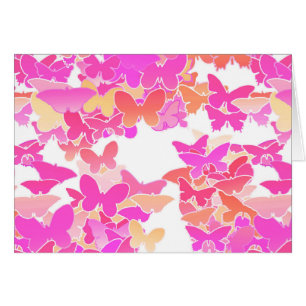 Schmetterlinge, rosa, fuchsisch und korallenfarben