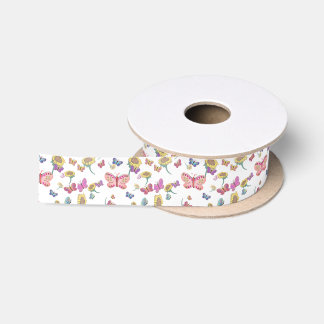Schmetterlinge Satinband