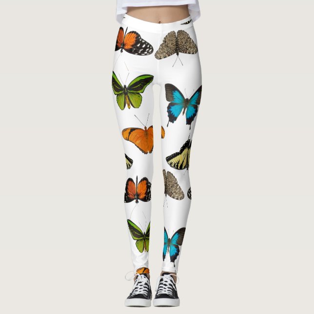 Schmetterlinge, Schmetterlinge gestalten transpare Leggings (Vorderseite)