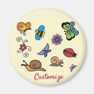 Schmetterlinge Schnecken Insekten Thunder_Cove Magnet