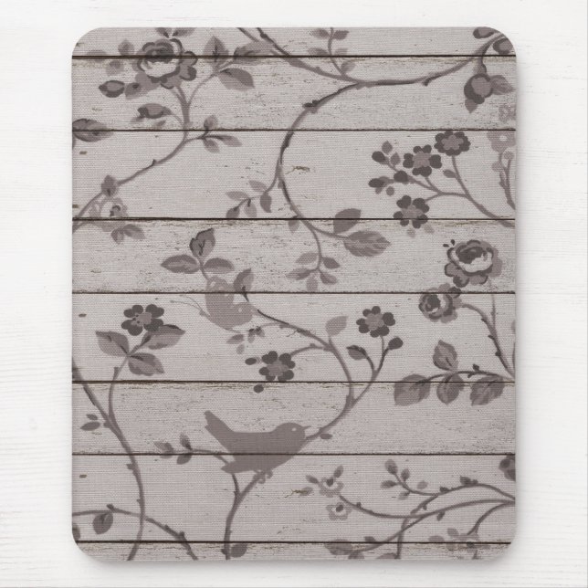 Schmetterlinge, schön Vintag und elegant, mit Blum Mousepad (Vorne)